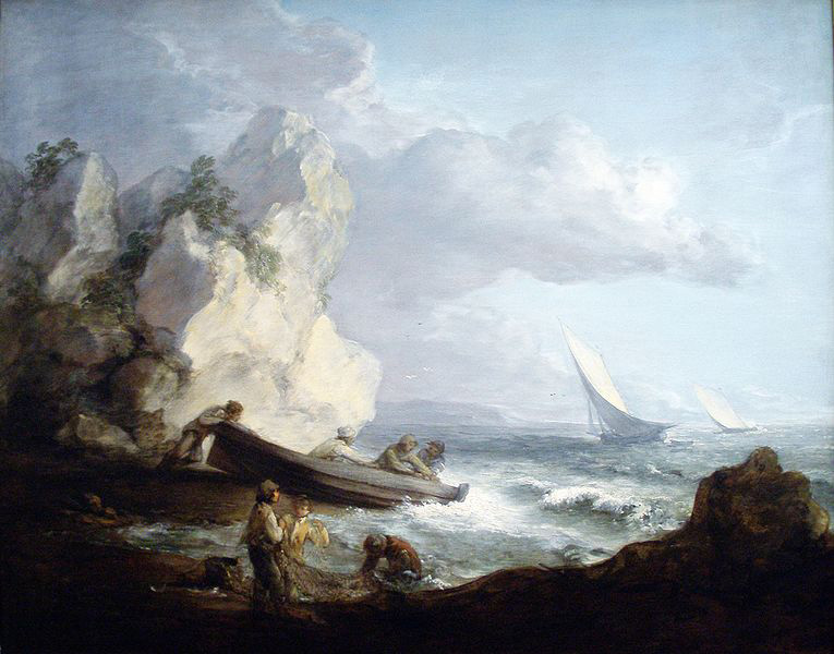 Thomas Gainsborough Seashore with Fishermen